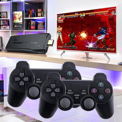 4Retro Gamers Stick M8 Console 2.4G Dual Wireless Controller Game Stick 4K 10000 Games 64GB Retro Game HDMI